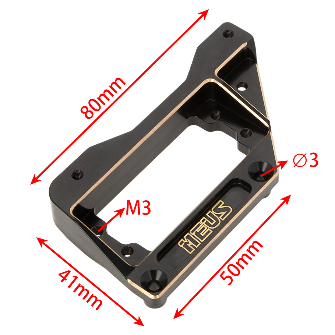 Front axle brass servo mount for SCX10 Pro