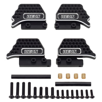 Black porous adjustable shock absorber bracket