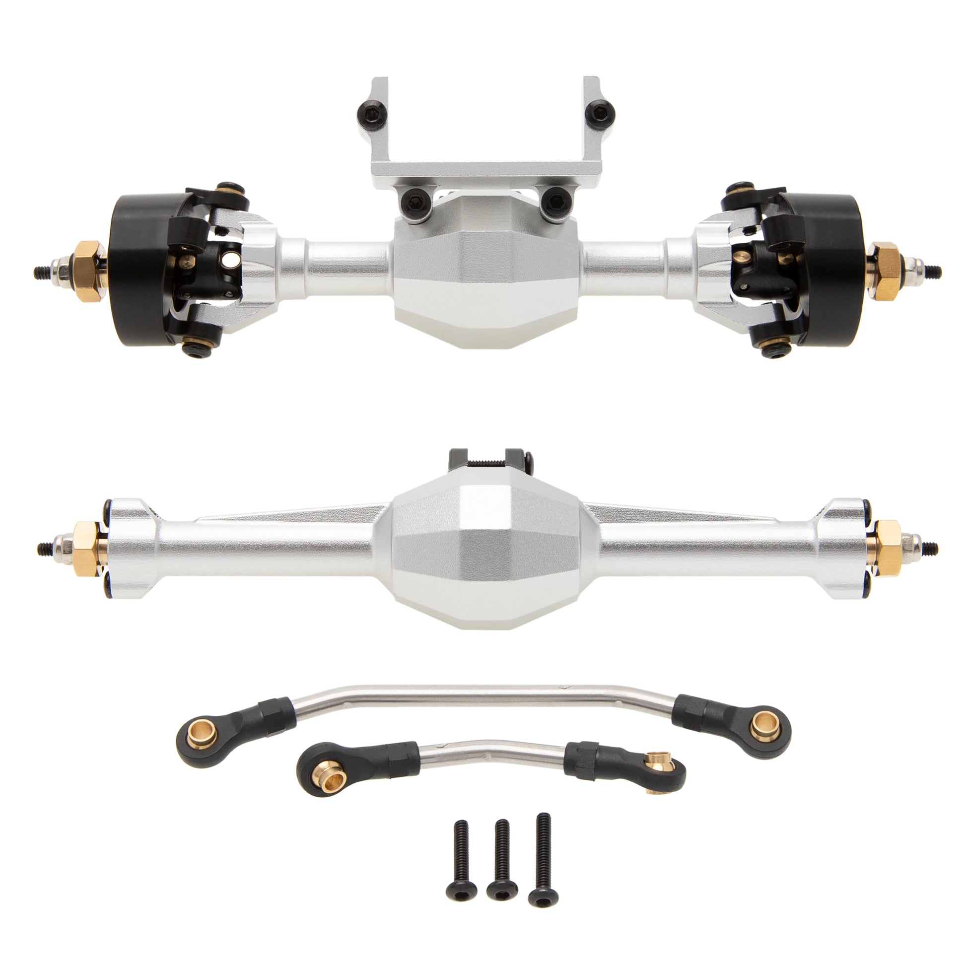 Silver Isokinetic 3-Section CVD Front and Rear Axles for FCX24 /FCX18