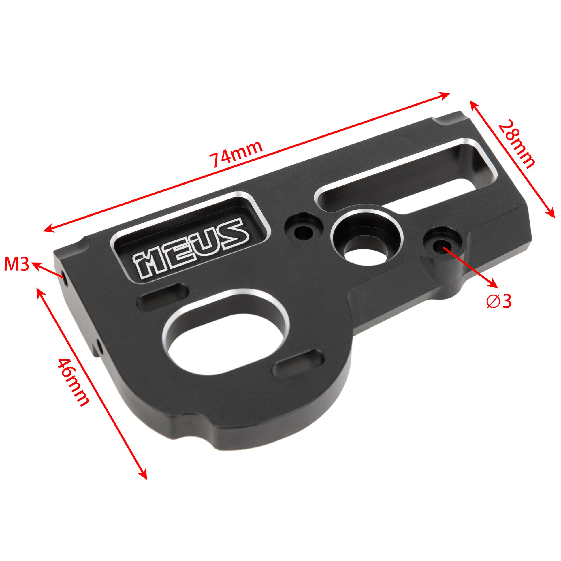 MEUS Racing Aluminum Motor Mount For Axial 1/10 SCX10 PRO