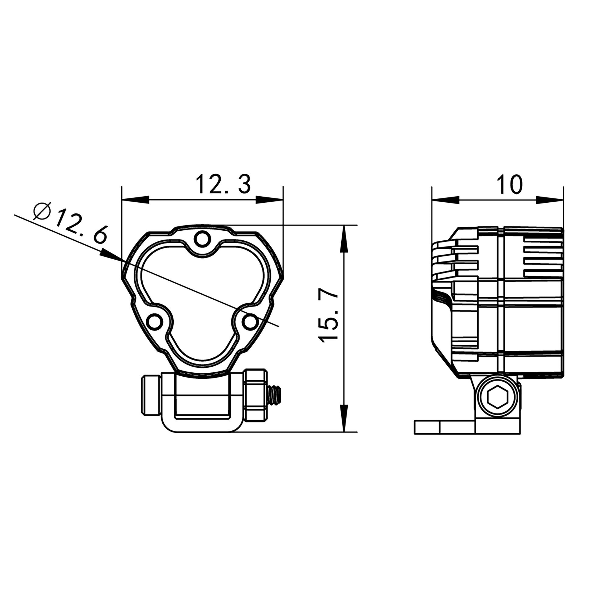 2 Headlights Size