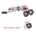 2 single lights with controller size