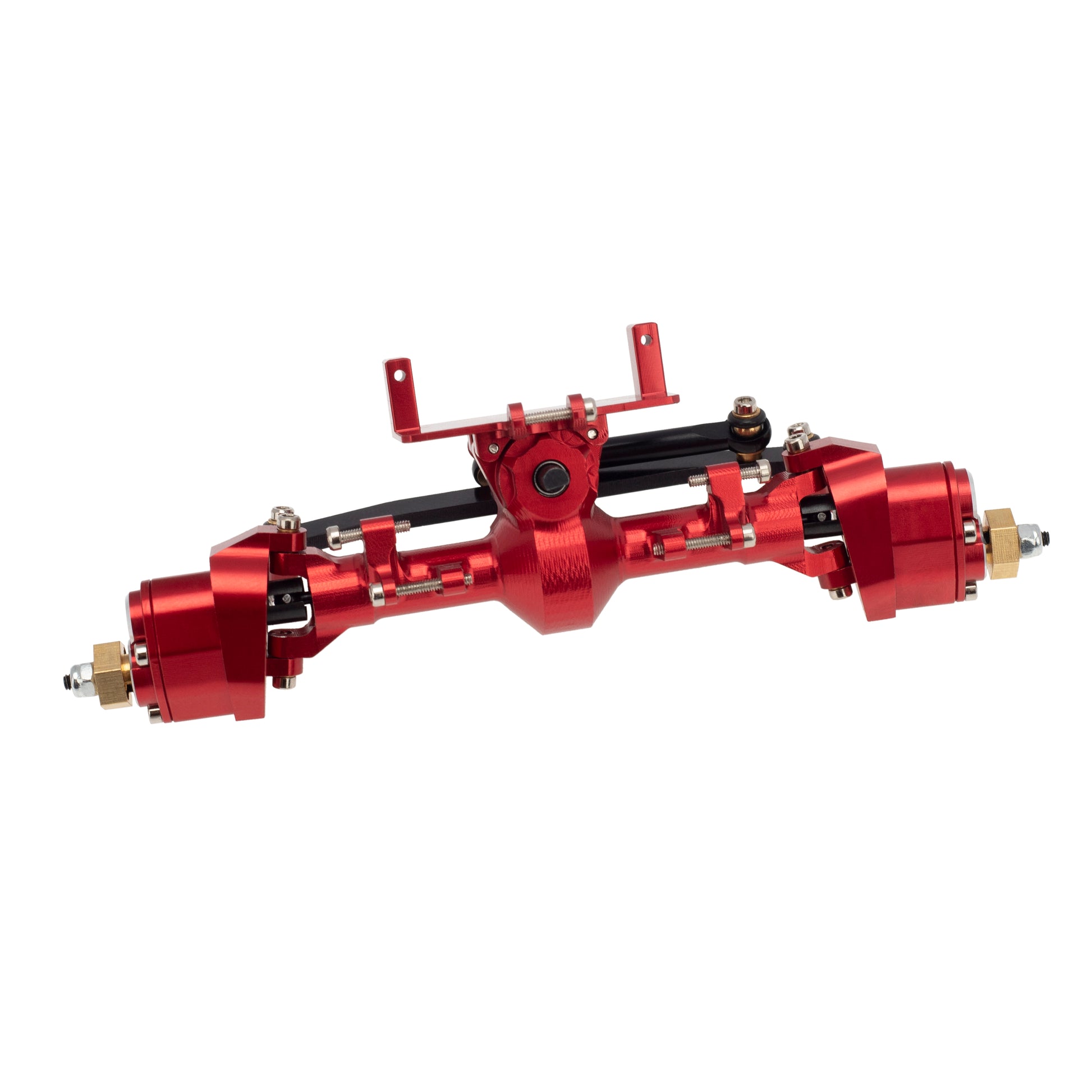Red Aluminum Front Portal Axle for Axial SCX24 90081 C10 JEEP