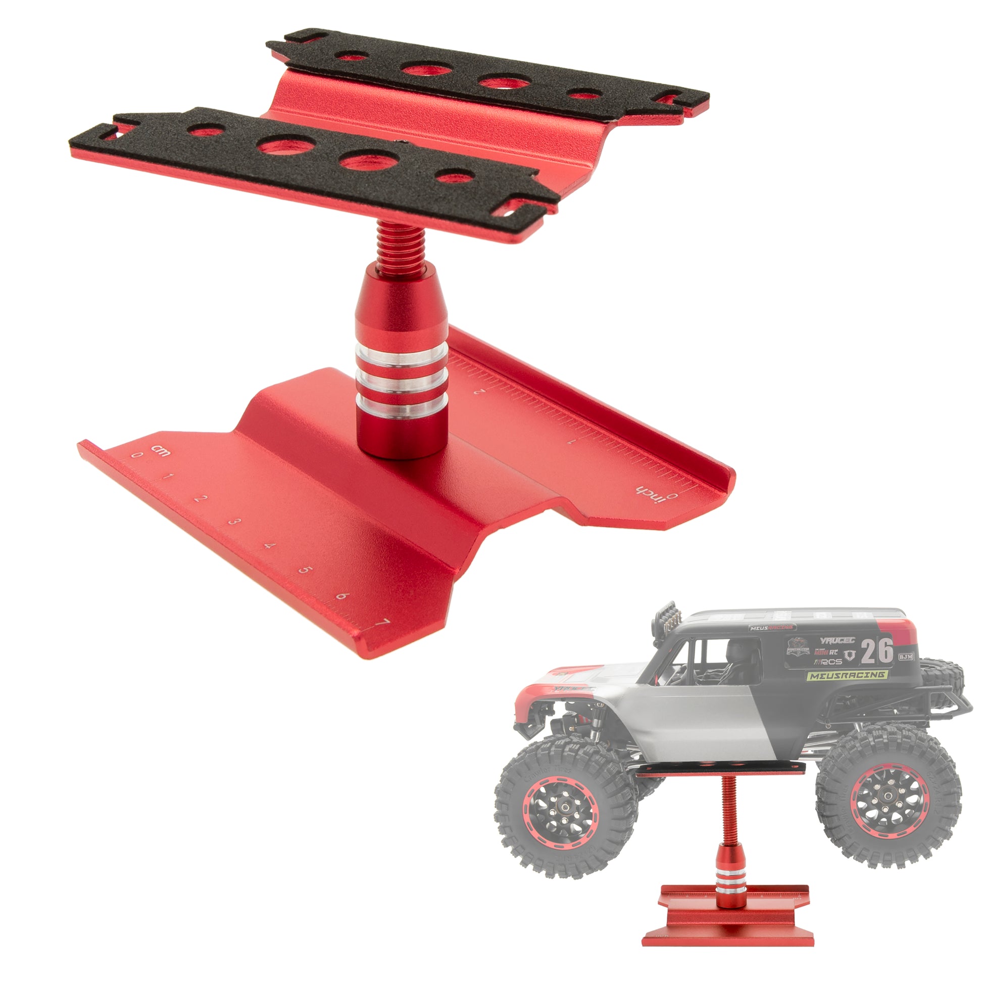 Red RC Car Work Stand