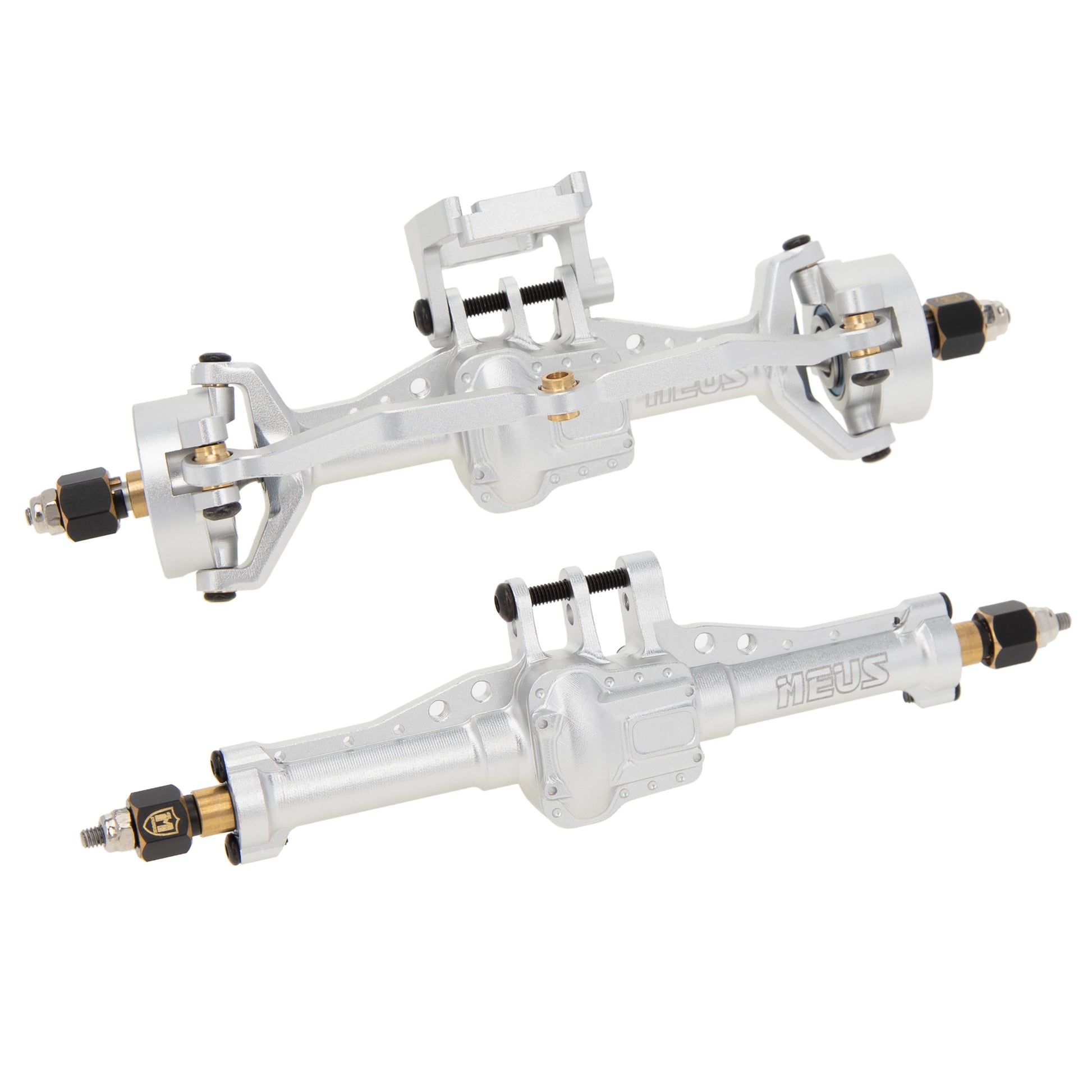 Aluminum Silver Front and Rear Axle Assembly Kit TRX4M Axle