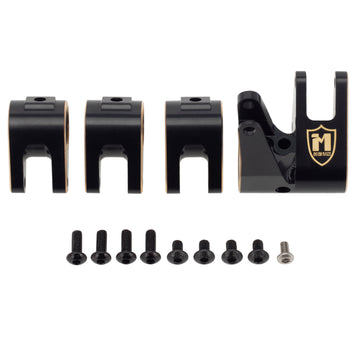 Black Brass Front & Rear Axle Link Mount For 1/10 Axial SCX10 PRO