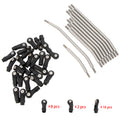 MEUS Racing 1/10 Stainless Steel Links 313 Wheelbase Links Set for Axial SCX10 II