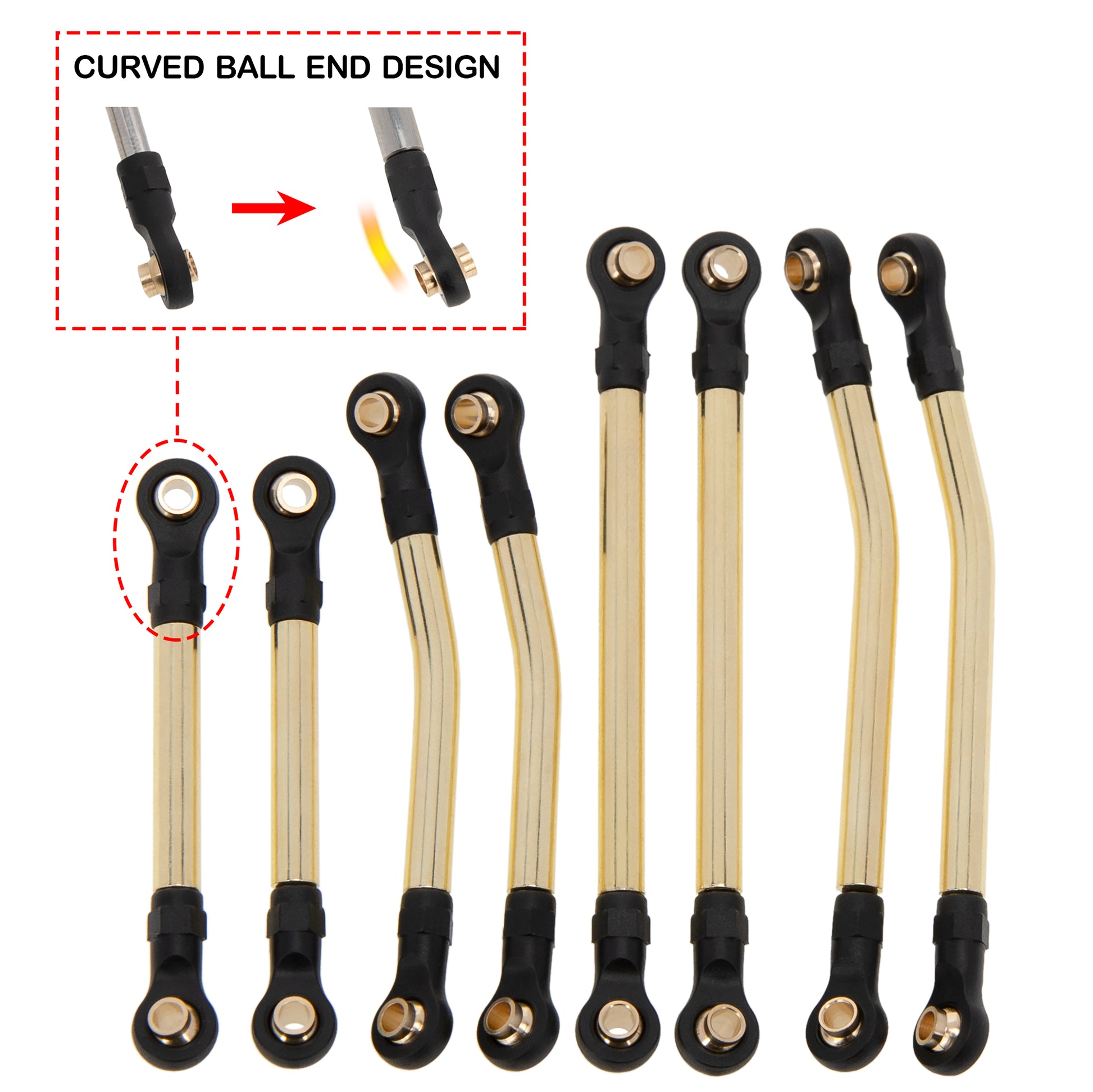 Stainless Steel High Clearance Links for TRX4M