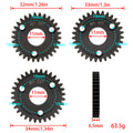 M1 Steel Spur Gear Set 30T 31T 32T Size