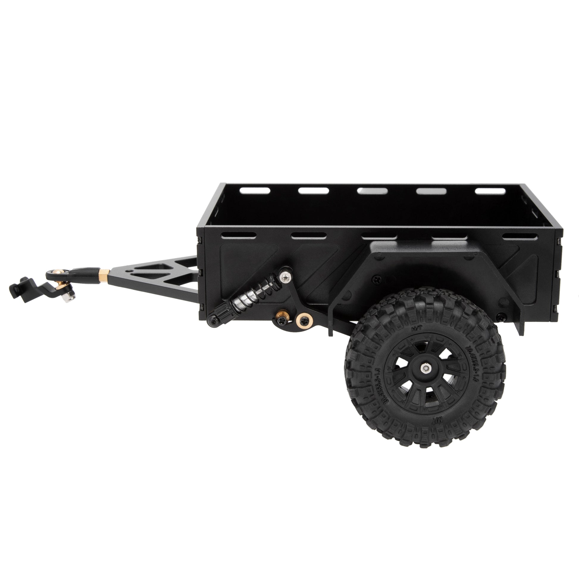Black Utility trailer car with hitch for TRX4M