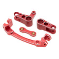 Red Aluminum Alloy Steering Parts Set for ARRMA 1/8 Mojave 4X4 4S BLX