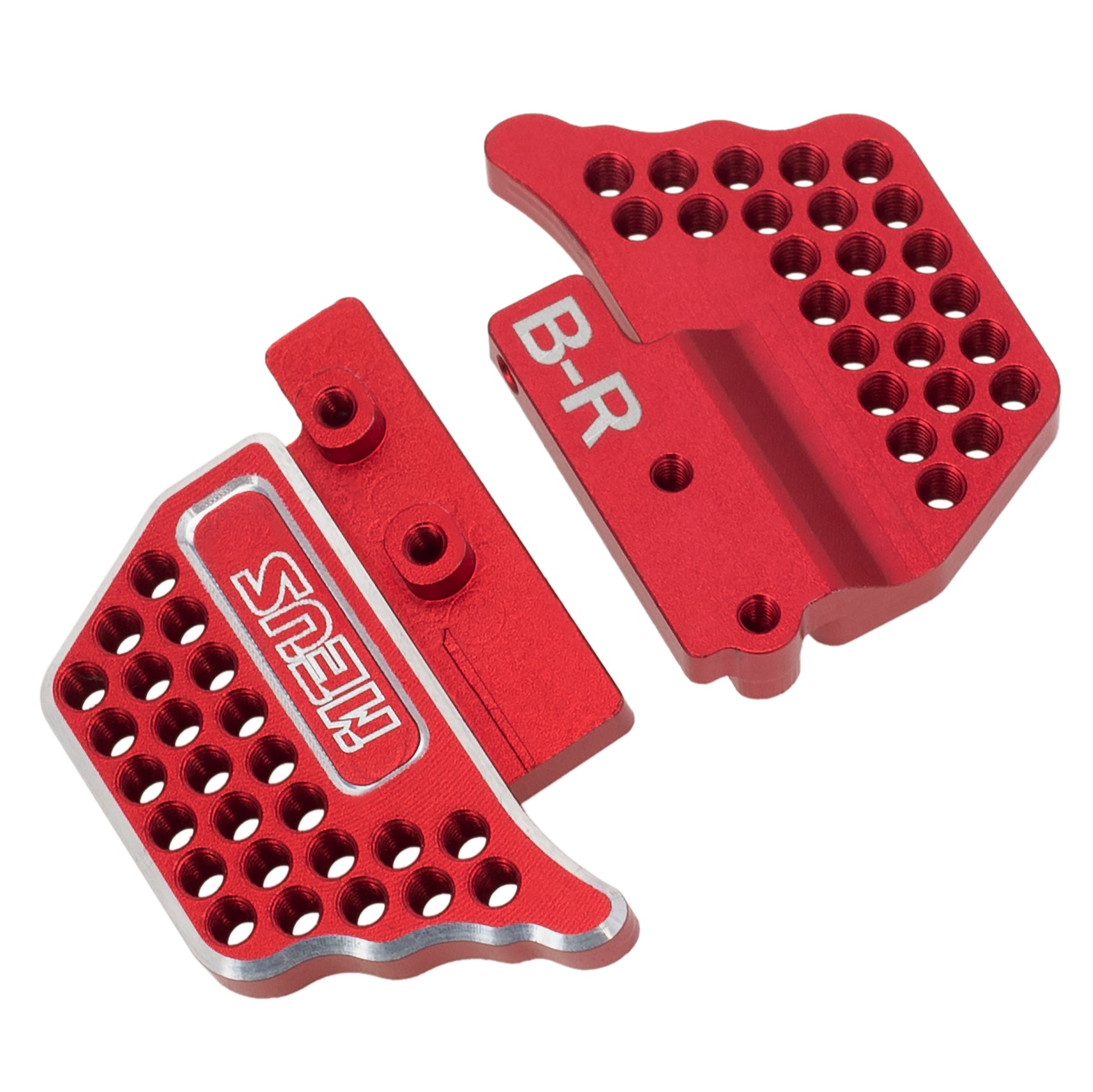 Red Rear porous adjustable shock absorber bracket for TRX4M