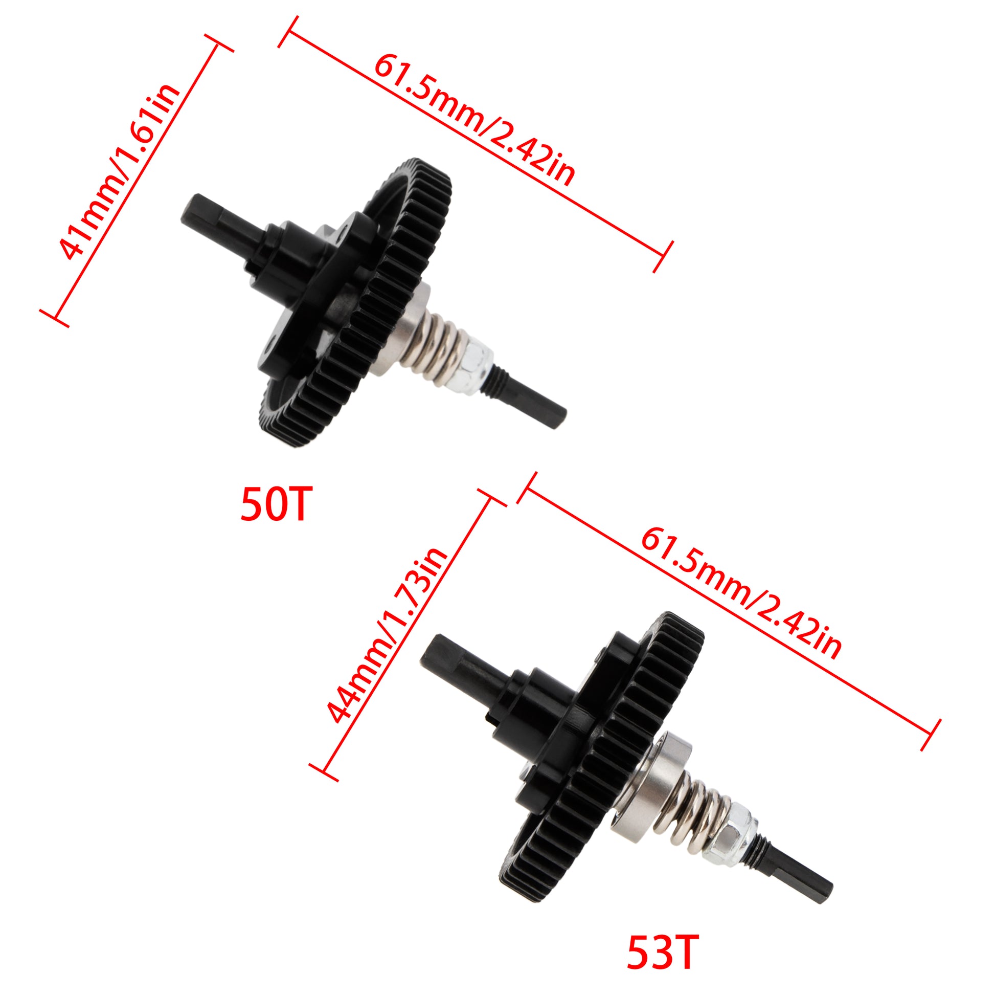 50T+53T Metal Differential Locker Gear Size for Slash Stampede Rustle 