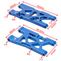 Blue Front Rear Suspension Arm Aluminum Alloy Kit size For ARRMA 1/8 Mojave