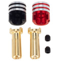 4Pcs 4mm Lower Heatsink Bullet Plug Grips 2Black/2Red