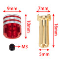 4Pcs 4mm Lower Heatsink Bullet Plug Grips 2Black/2Red
