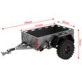 Titanium Utility trailer car with hitch size for TRX4M