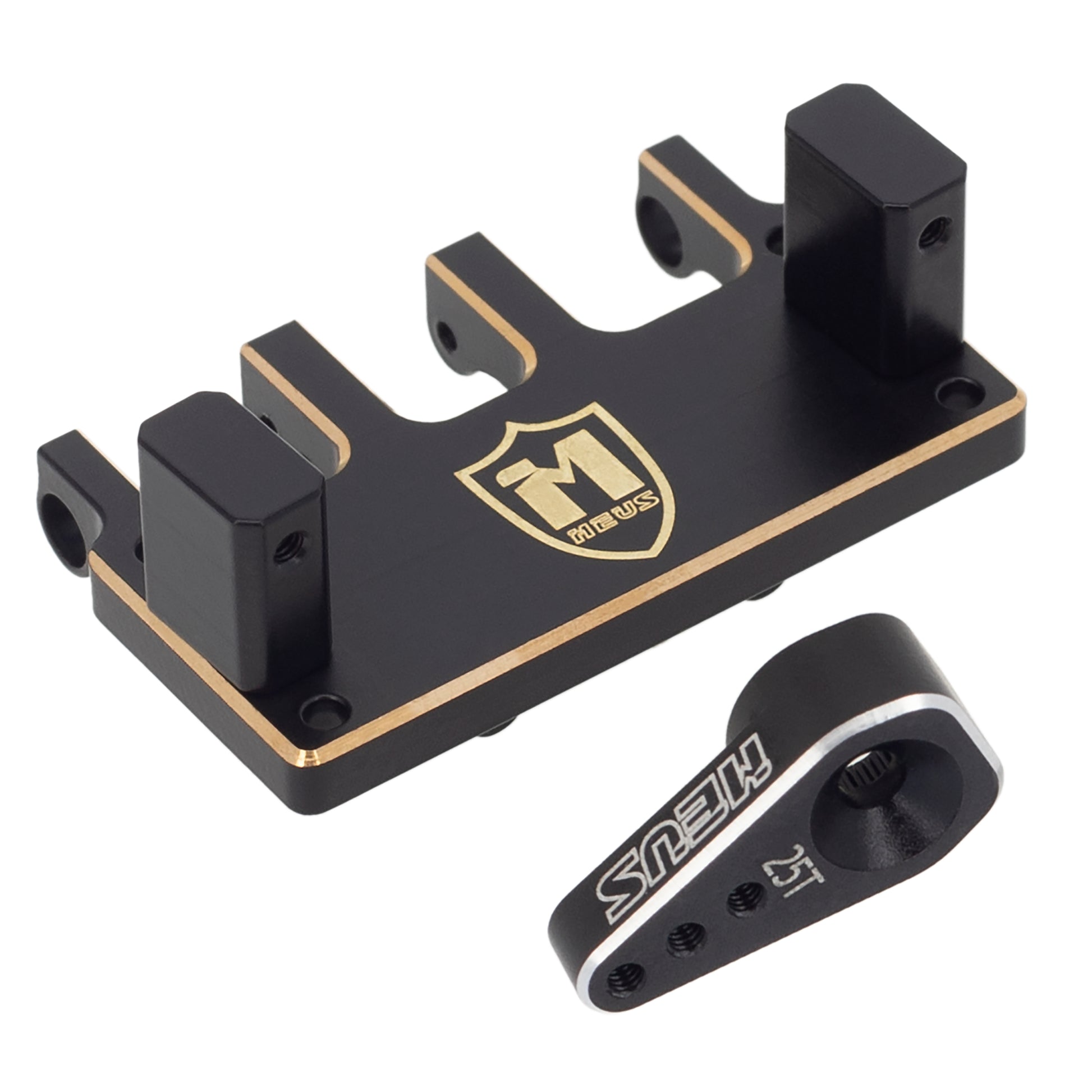 Adjustable Brass Servo Mount and Steering Horn for SCX24