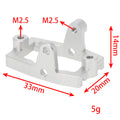 Silver Aluminum Servo Mount for 1/18 TRX4M