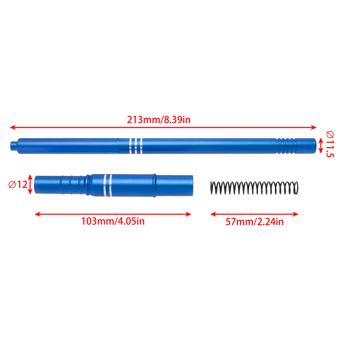 Blue ARRMA 1/8 Mojave 4X4 4S BLX Center Drive Shaft