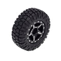 Black Aluminum Beadlock Wheels/Rubber Tires for Axial SCX24 Type B