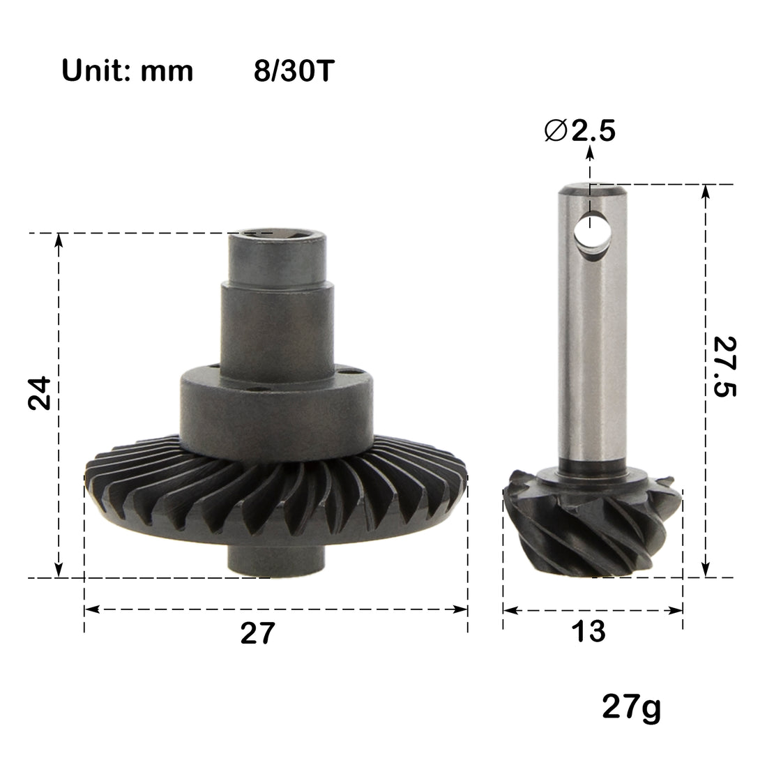  8T/30T reverse gear 