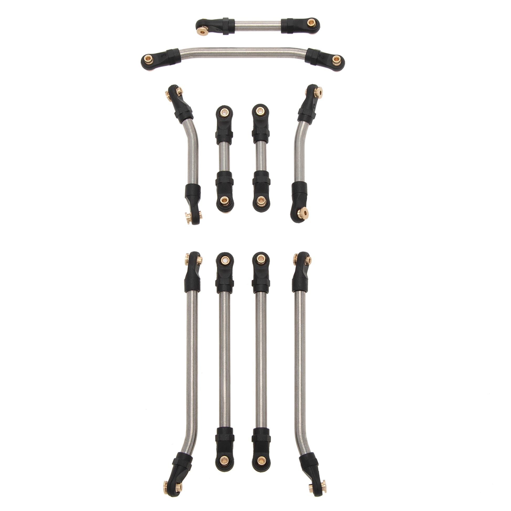 10pcs Stainless Steel Steering Links for SCX24