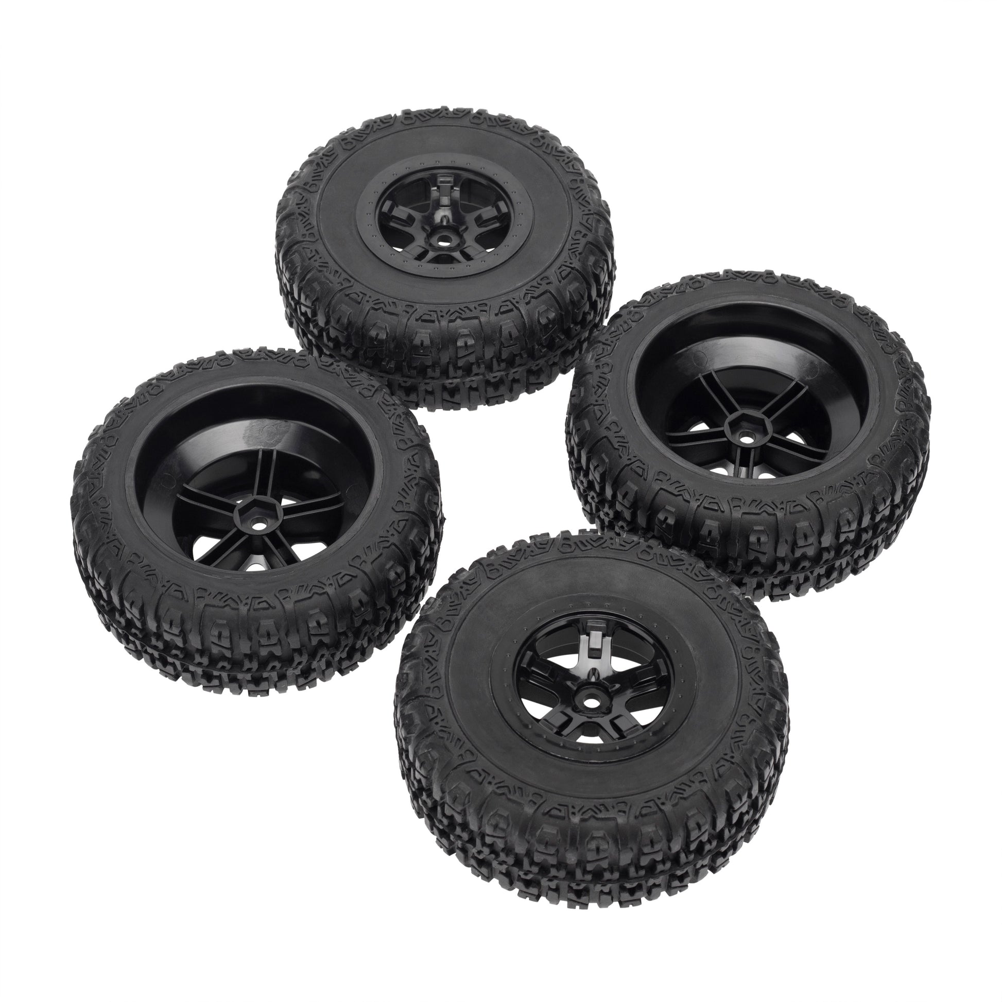 A-Black RC Truck Buggy Tires & Wheels