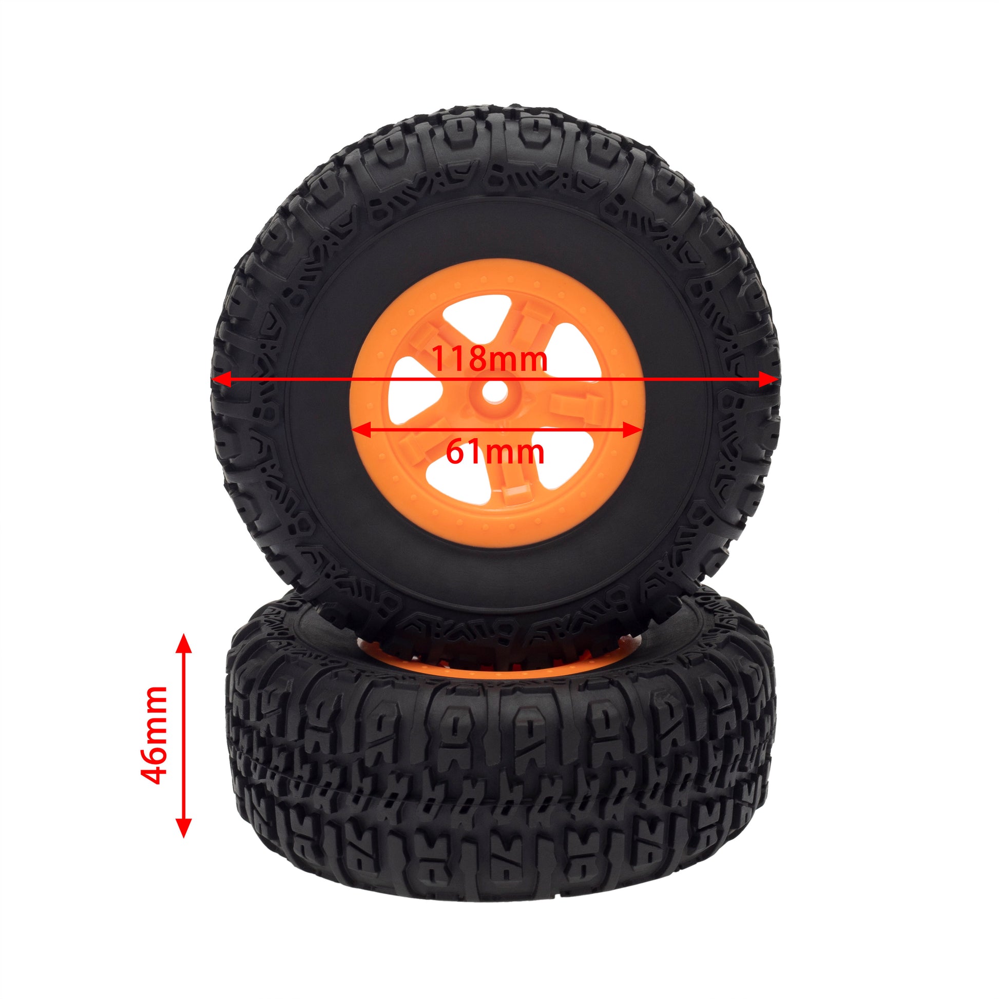 A-Orange RC Truck Buggy Rubber Tires