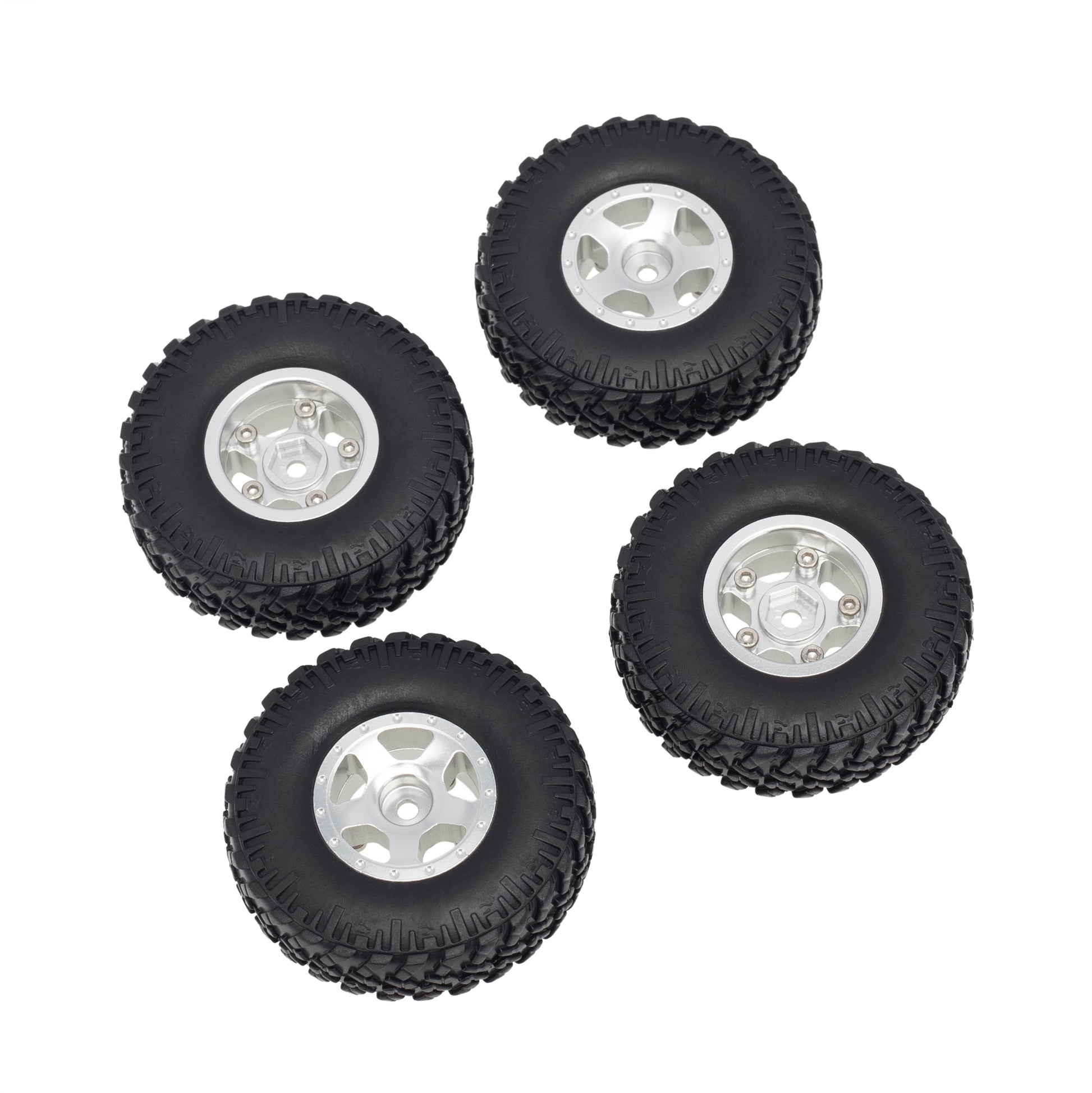 Silver A SCX24 1.0 inch wheels & Tires