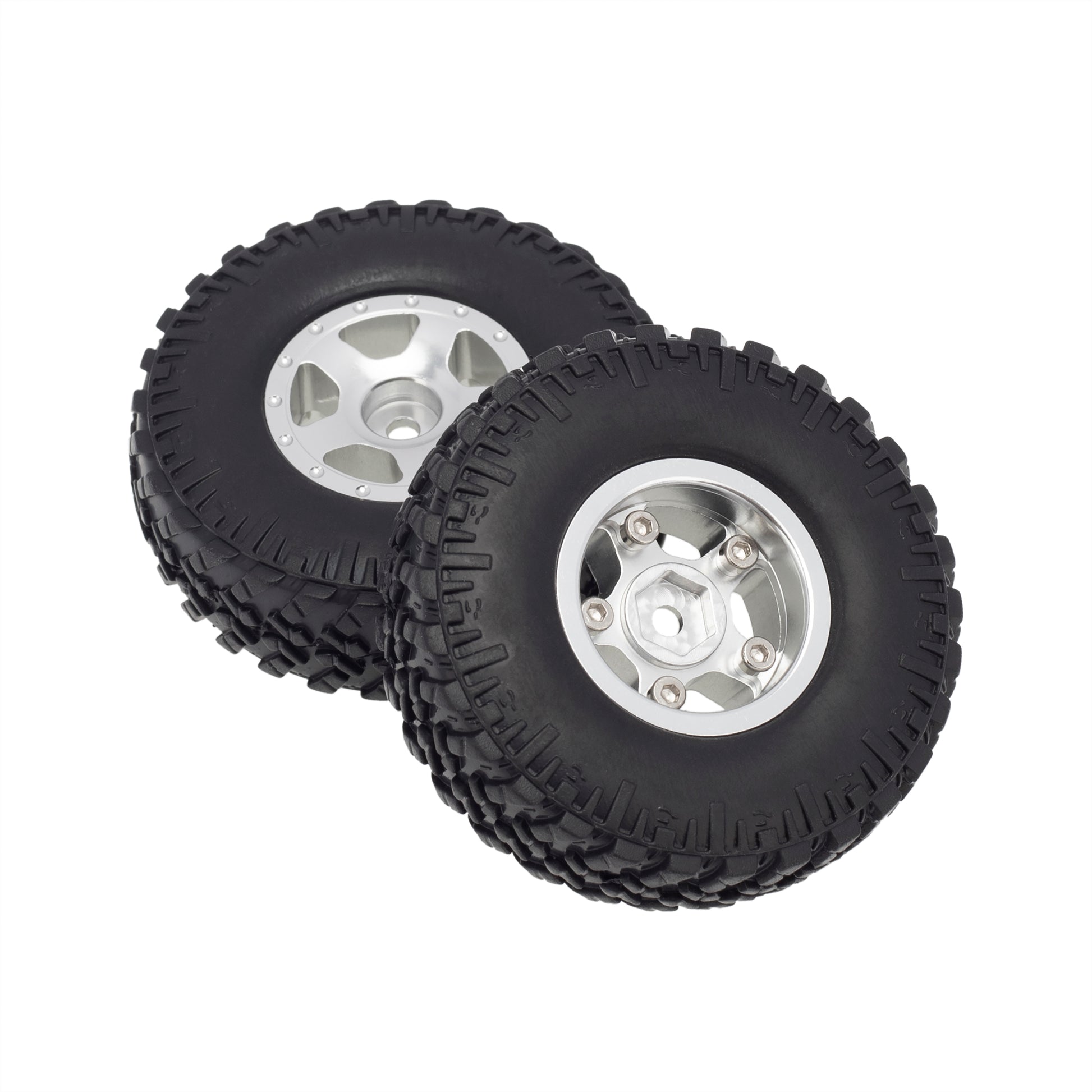 Silver A SCX24 1.0 inch wheels & Tires