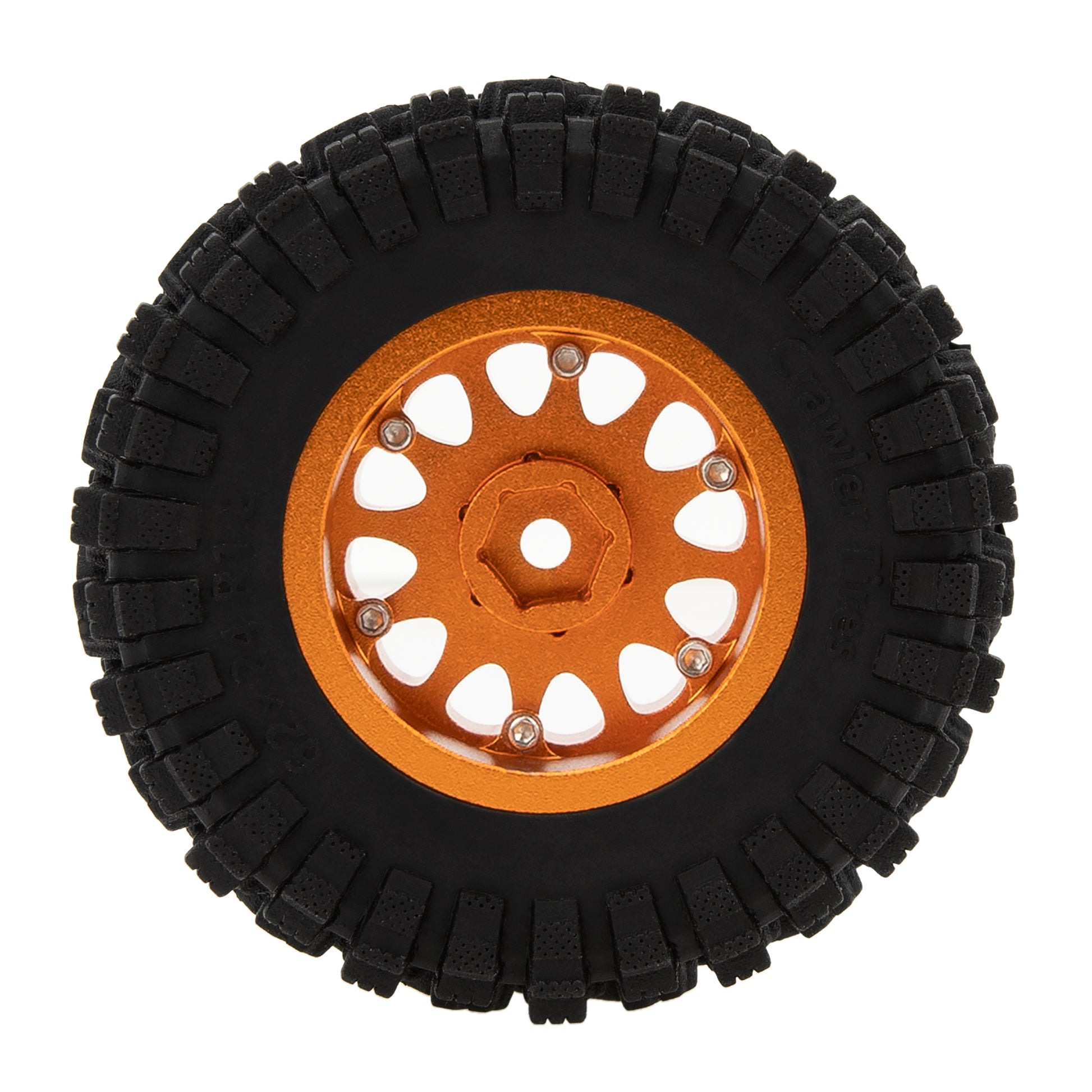 Type A Orange 1.2-inch RC Tires for TRX4M SCX24 FCX24