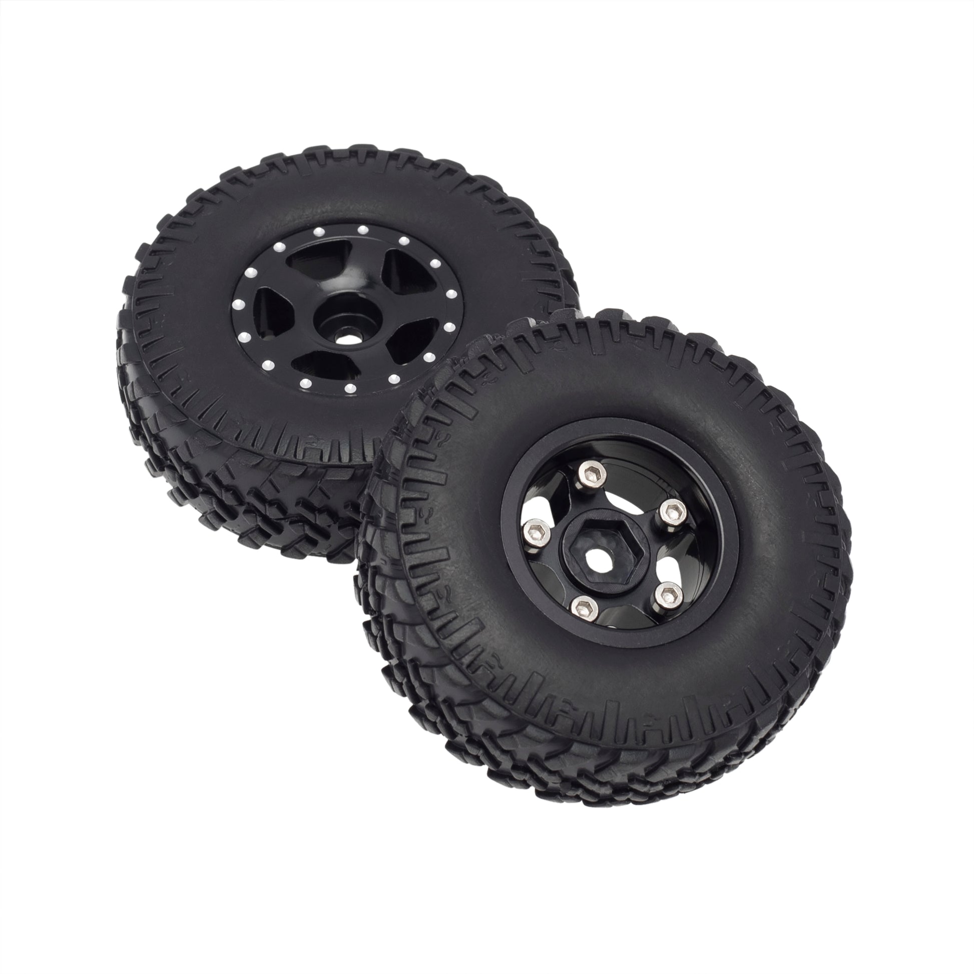 Black SCX24 1.0 inch wheels & Tires