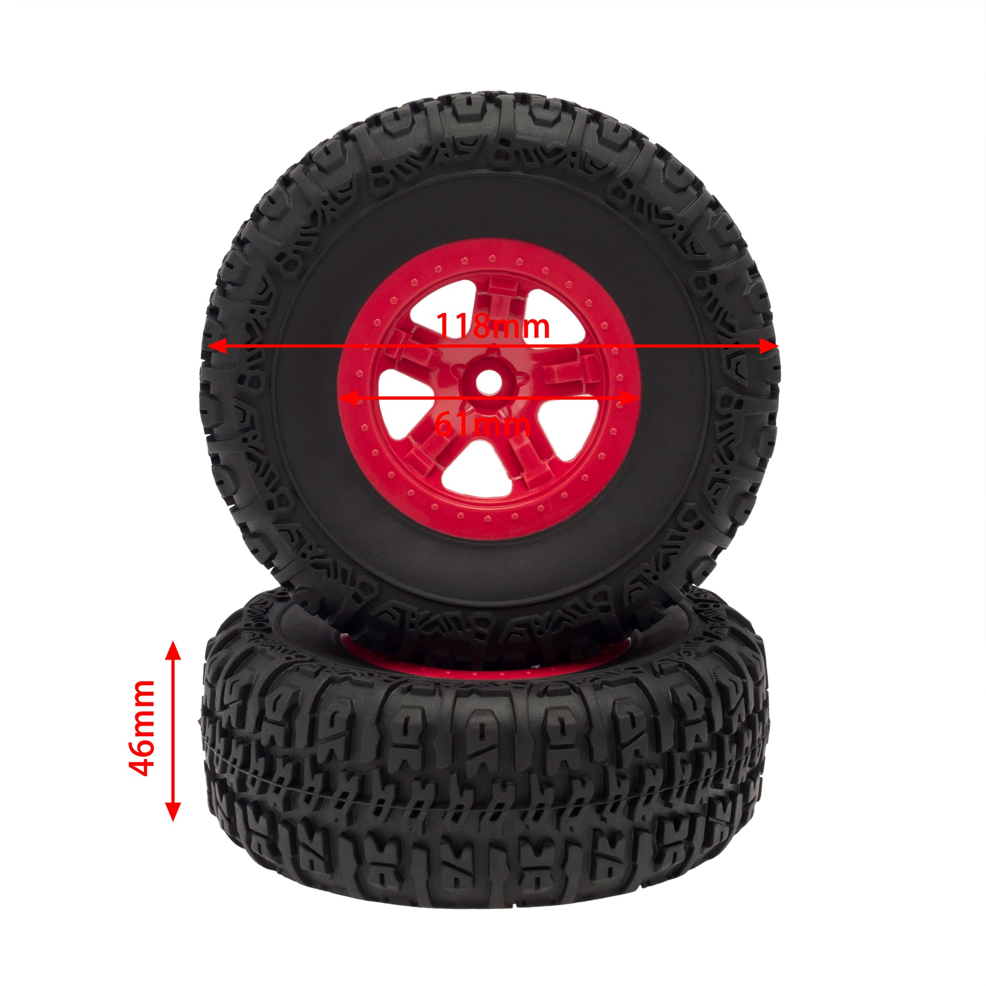 A-Red RC Truck Buggy Tires & Wheels