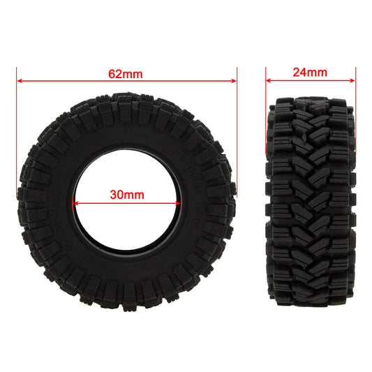 A type 1.2-inch Beadlock Tires size for SCX24, TRX4M, FCX24