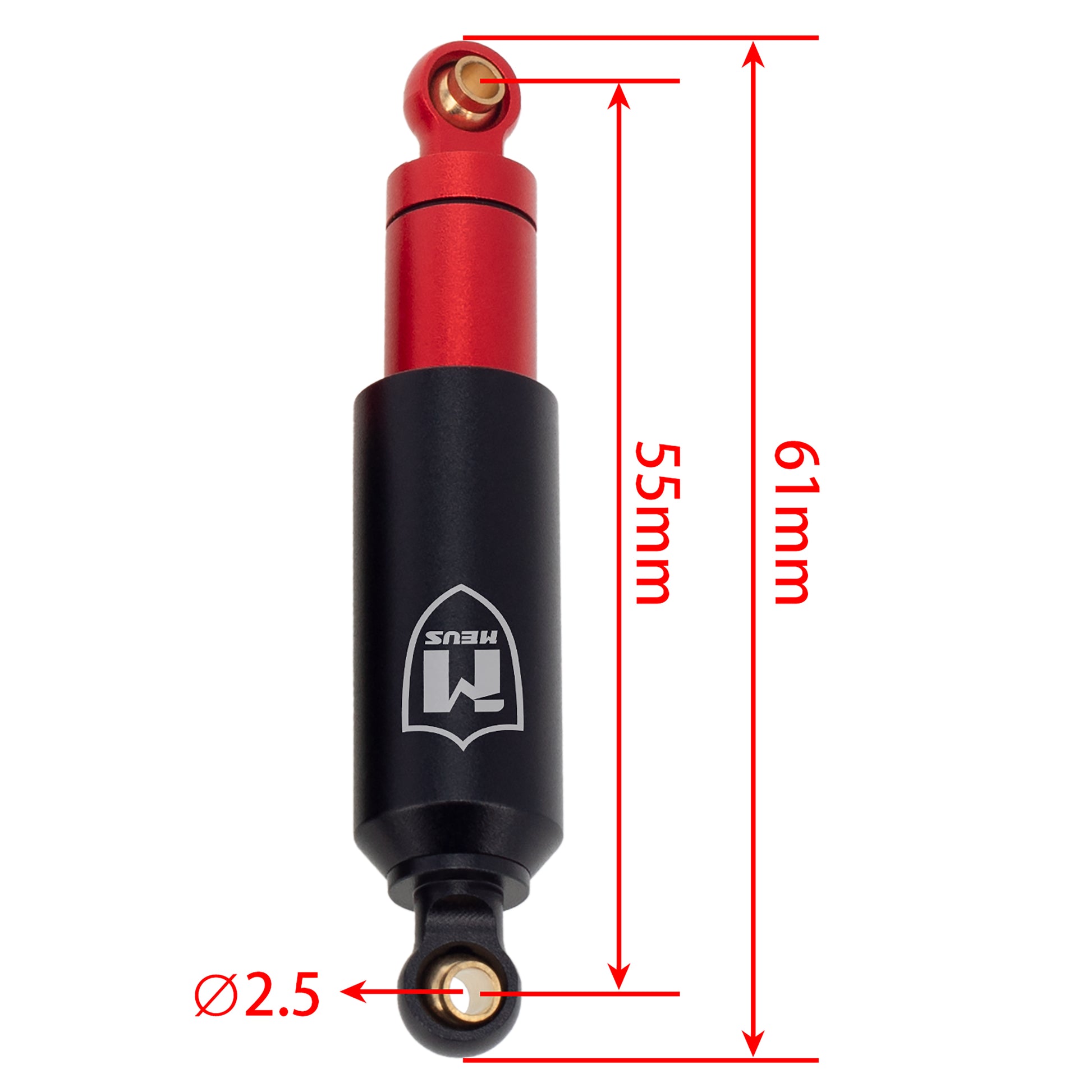 MEUS Racing 55MM 58MM 60MM Emulation Shocks Built-in Oil Shock for TRX4M