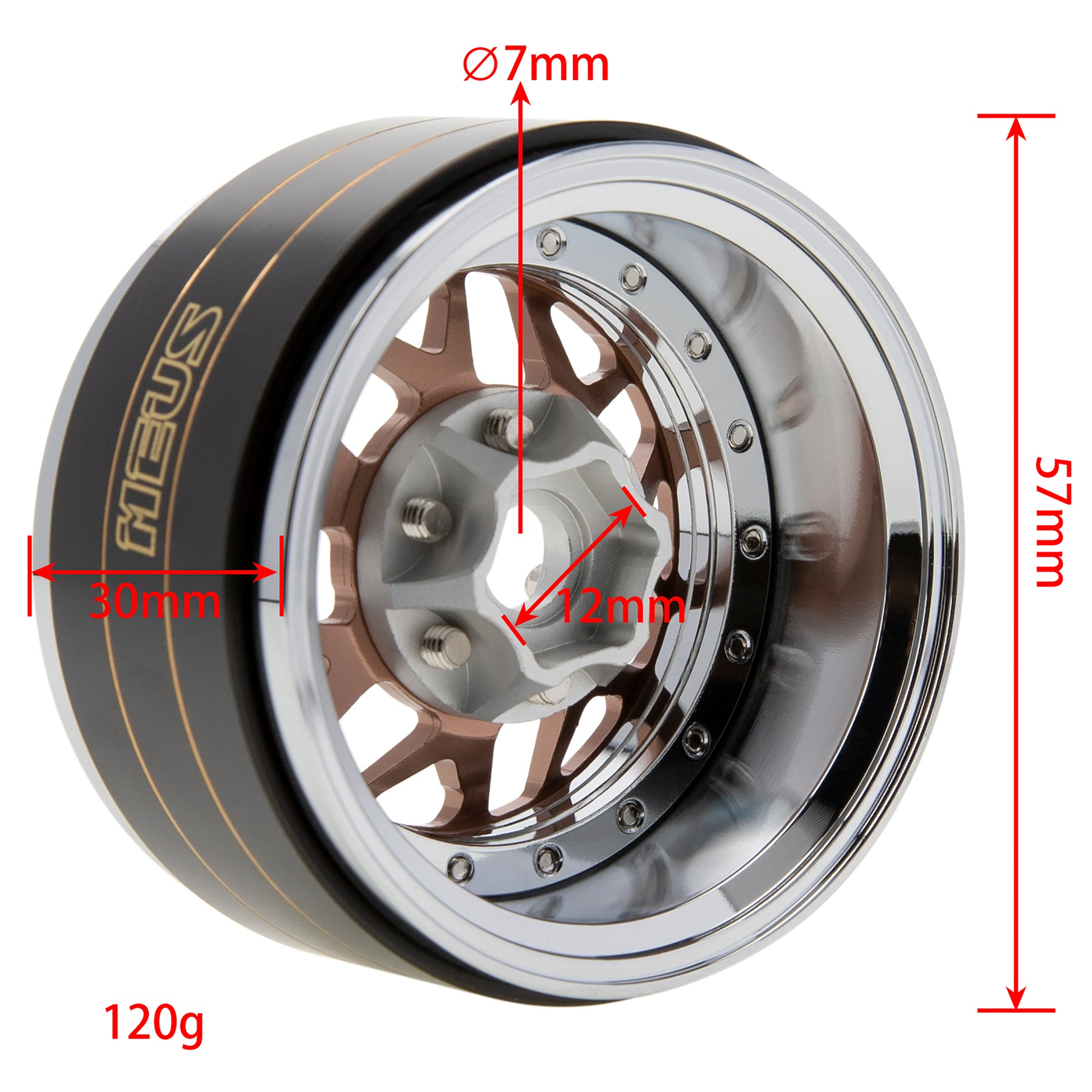 MEUS Racing 1.9" Beadlock Wheel Rims