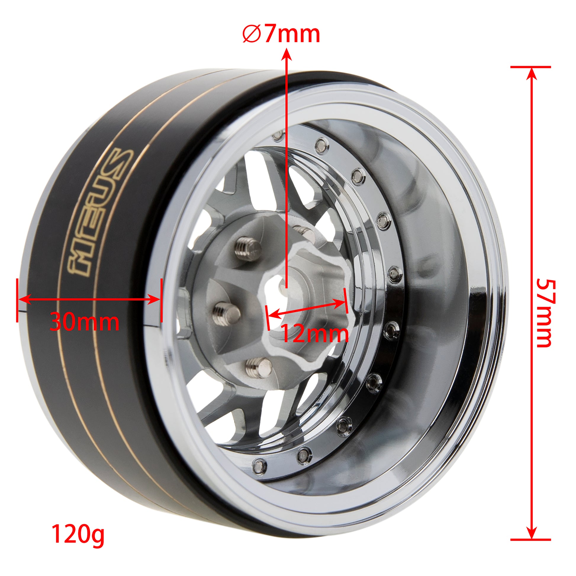 MEUS Racing 1.9" Beadlock Wheel Rims