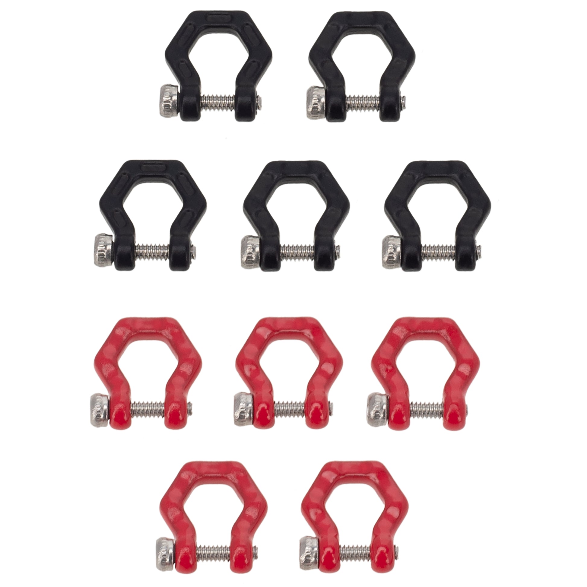 MEUS Racing U-shaped shackle metal trailer hook for SCX24 TRX4M FCX24 and other models.