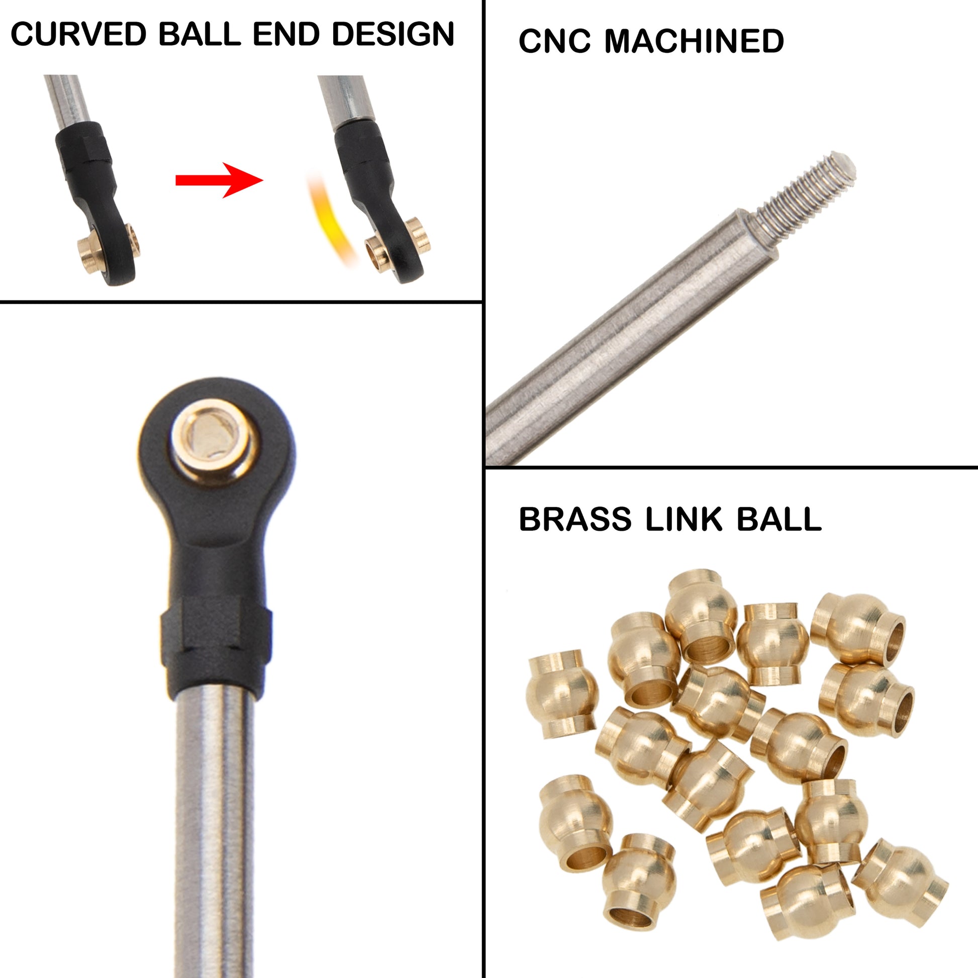 Redcat Ascent-18 Chassis Links & Steering links