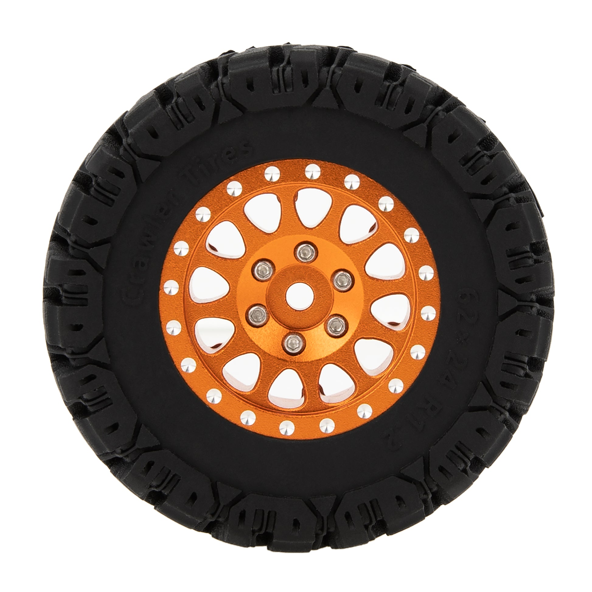 Type B Orange 1.2-inch RC Tires for TRX4M SCX24 FCX24