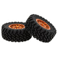 Type B Orange 1.2-inch RC Tires for TRX4M SCX24 FCX24