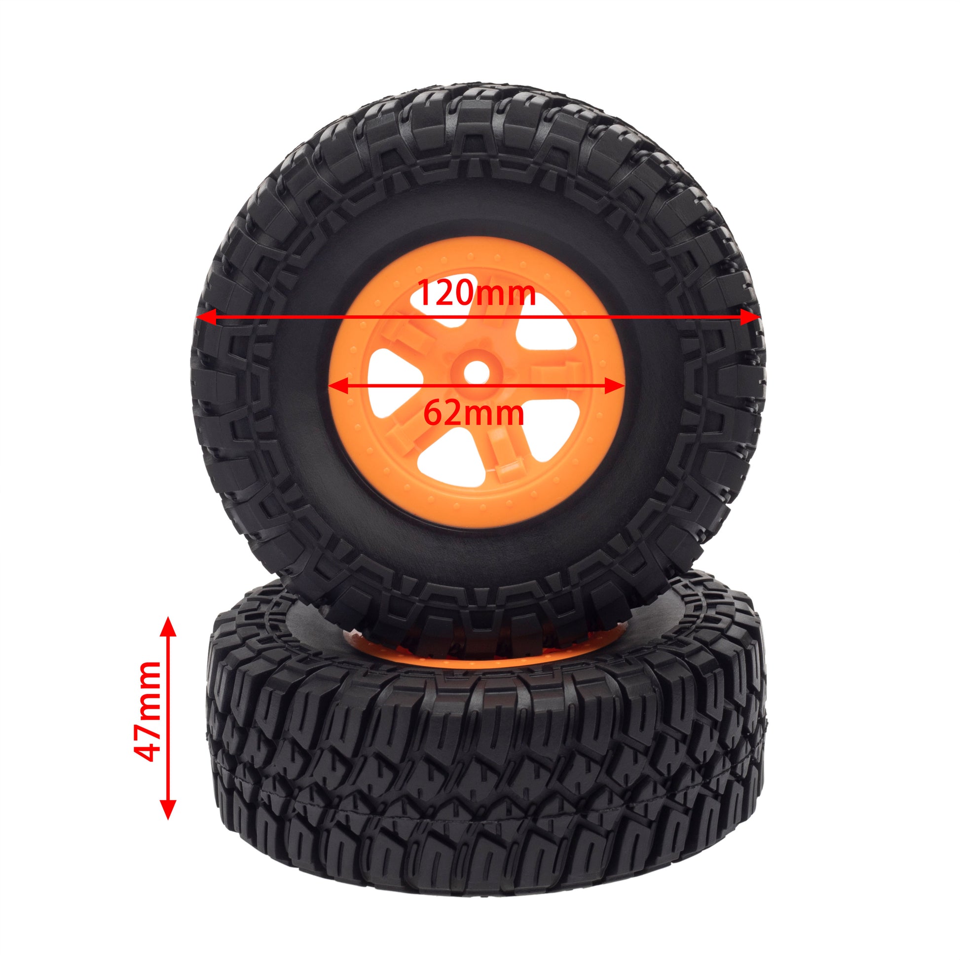 B-Orange RC Truck Buggy Tires & Wheels