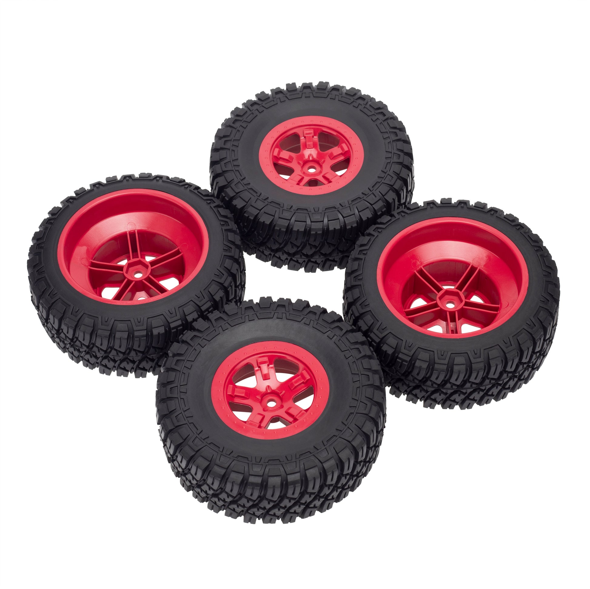 B-Red RC Truck Buggy Tires & Wheels