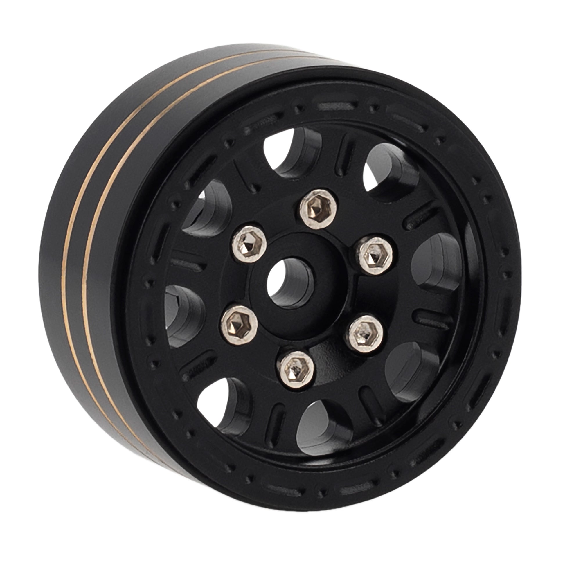 B Type Black Aluminum Wheel Hub for Axial 1/24 Gladiator Bronco C10 JLU Deadbolt TRX4M