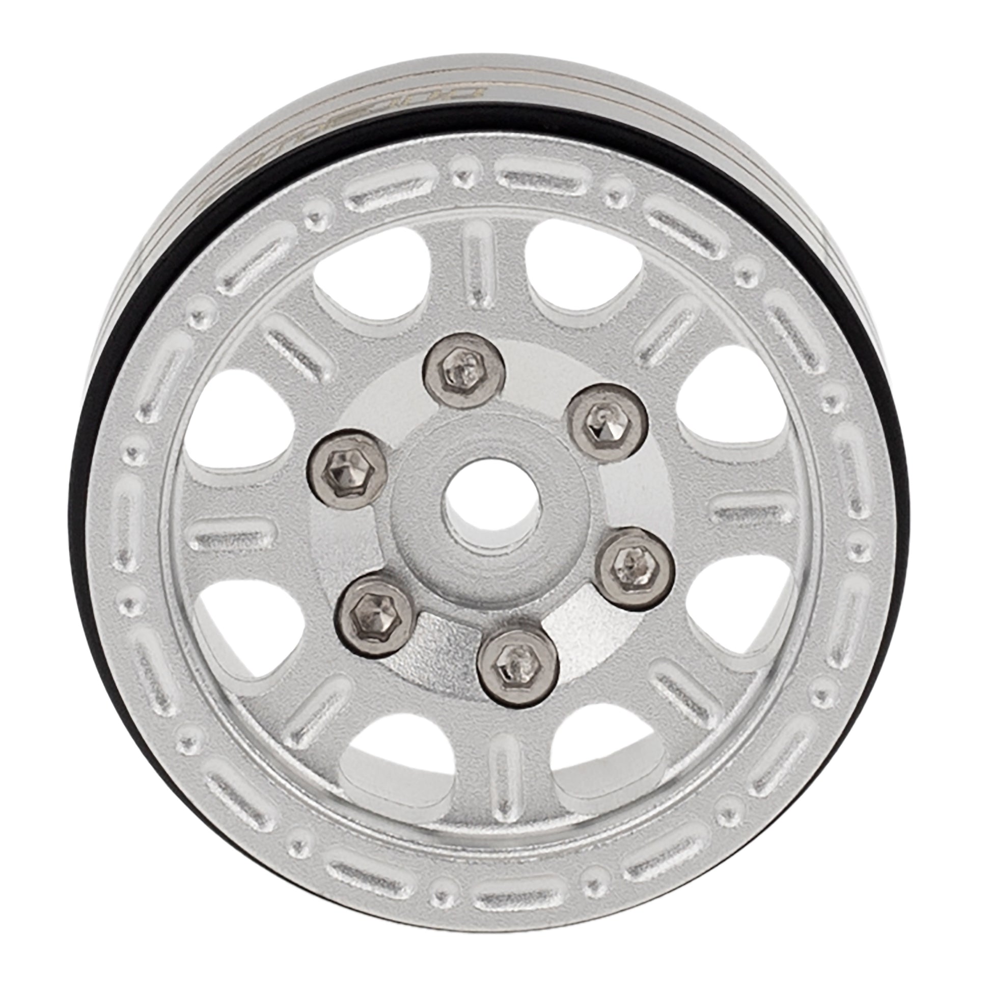 B Type Silver Aluminum Wheel Hub for Axial 1/24 Gladiator Bronco C10 JLU Deadbolt TRX4M