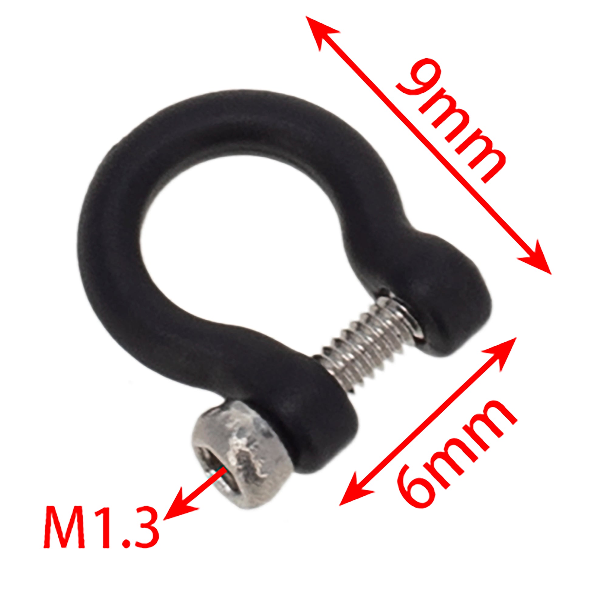 MEUS Racing U-shaped shackle metal trailer hook size