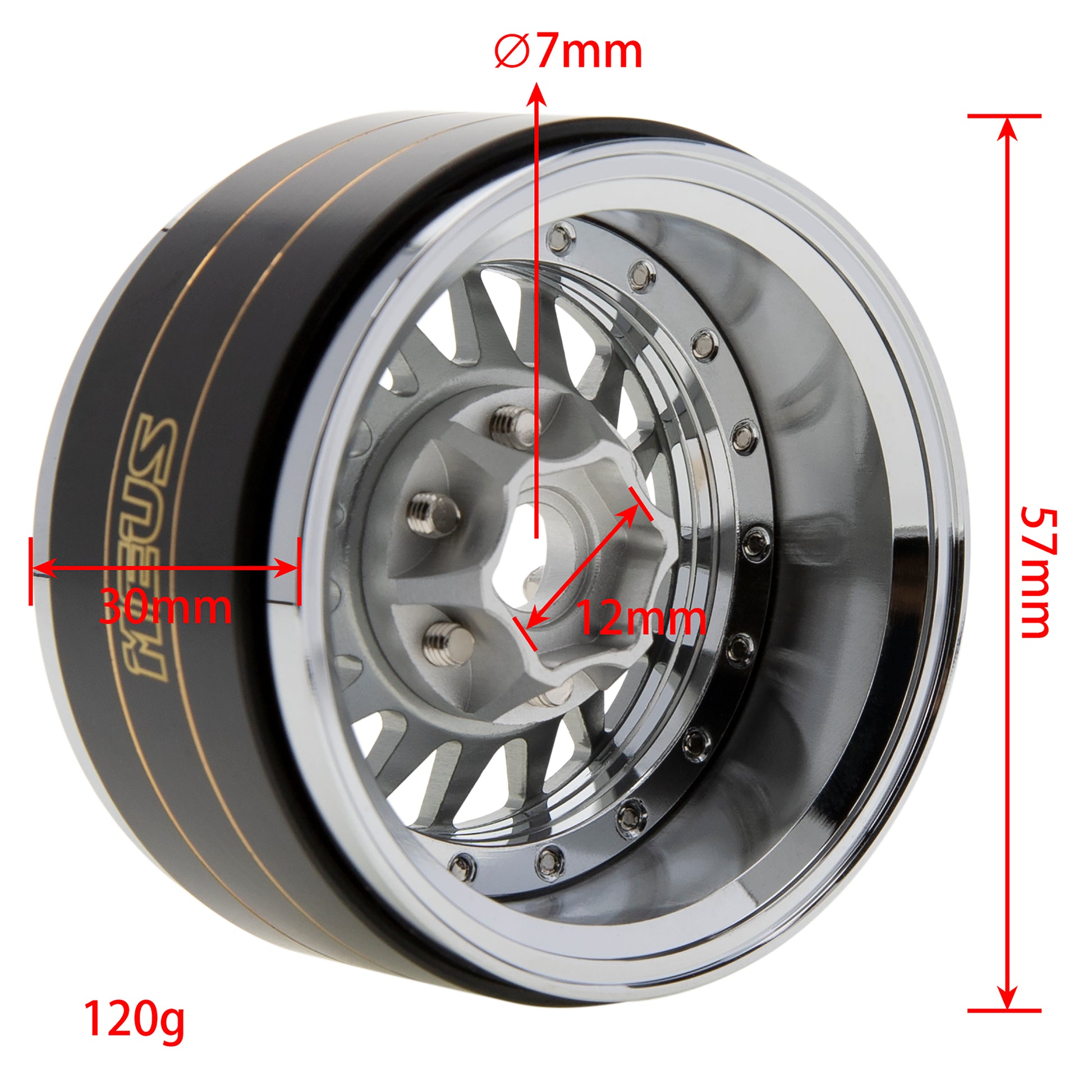 MEUS Racing 1.9" Beadlock Wheel Rims