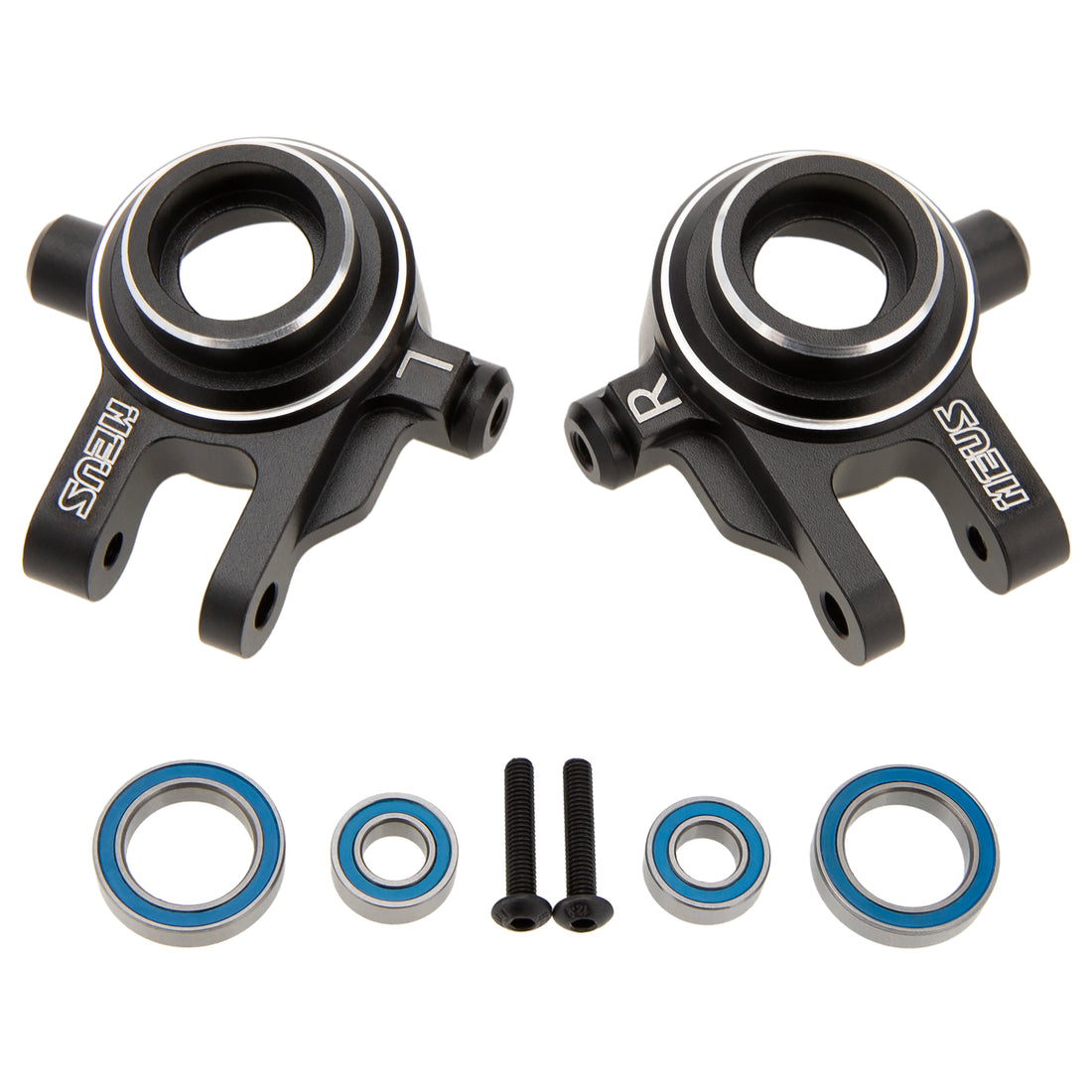 Black Aluminum Steering Knuckles for Traxxas 1/10 Ford F-150 Raptor R 