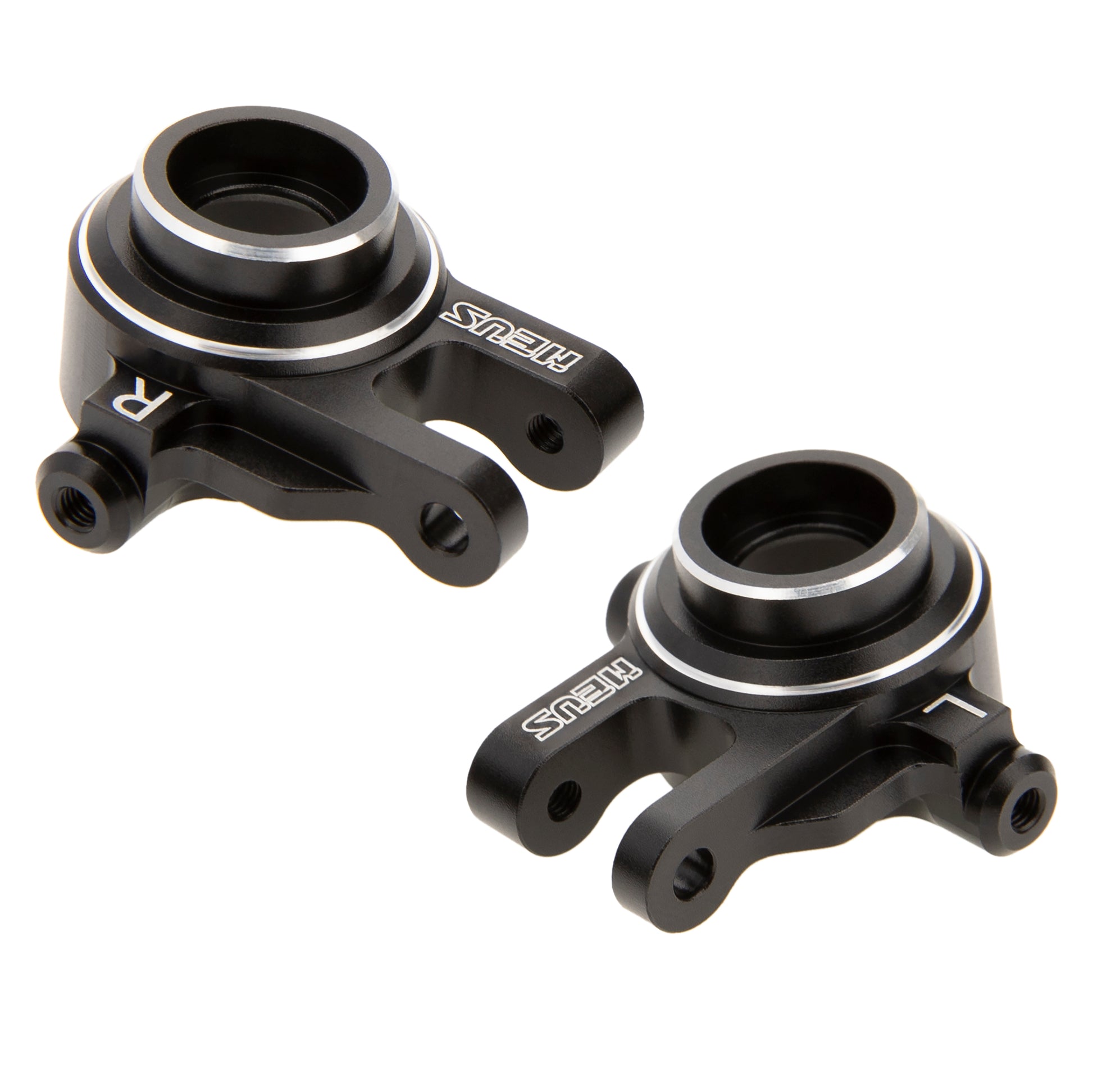 Black Aluminum Steering Knuckles for Traxxas 1/10 Ford F-150 Raptor R 